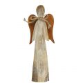 Floristik24 Figurka drewniana aniołek rust 28cm
