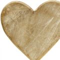 Floristik24 Drewniane serce serce deco drewno metal natura styl rustykalny 20x6x28cm