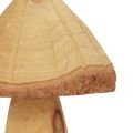 Floristik24 Drewniana dekoracja z grzybów grzyby dekoracja z drewna naturalna dekoracja stołu jesień Ø11cm W28cm
