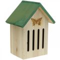 Floristik24 Owad hotelowy drewno, dom dla owadów, motyl pomagający w gniazdowaniu H21.5cm