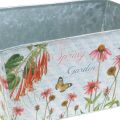 Floristik24 Jardiniere planter box metalowa dekoracja sprężynowa 20×12×10cm
