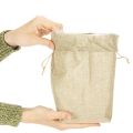 Worek jutowy 13,5×11cm wys. 25cm | Floristik24.pl