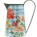 Floristik24 Flower Vase Decorative Pot Metal Vintage Garden Decoration Planter H23cm