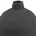 Floristik24 Ceramiczny wazon Czarny dekoracyjny wazon Wazon podłogowy Ø18cm W48cm