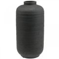 Floristik24 Ceramiczny wazon Czarny Wazon dekoracyjny Duży Ø18,5 cm W40 cm