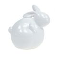 Floristik24 Ceramiczny królik biały 8,5 cm 4 szt