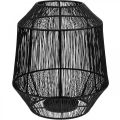Floristik24 Świecznik Black Deco Lantern Wire Basket Ø24cm W28cm