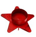 Floristik24 Świecznik w kształcie gwiazdy na tealight 10x7cm czerwony