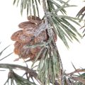 Sztuczna gałązka sosnowa z szyszkami, ozdobna gałązka sosnowa, sztuczna, 80cm, 3 sztuki | Floristik24.pl