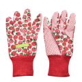 Floristik24 Rękawiczki ogrodnicze Kixx z motywem truskawek, biało-czerwone, rozmiar 8
