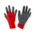 Floristik24 Nylonowe rękawice ogrodowe Kixx rozmiar 10 czerwone, szare