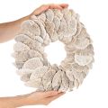 Wianek z gąbki, naturalna dekoracja, 37 cm | Floristik24.pl