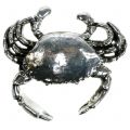 Krab dekoracyjny, antyczne srebro, 12 cm | Floristik24.pl