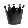 Korona metalowa, mała dekoracyjna korona do dekoracji stołu, 10cm | Floristik24.pl