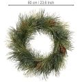 Sztuczny wianek z gałązek sosnowych i szyszek 60 cm | Floristik24.pl