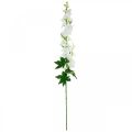 Floristik24 Sztuczne Delphinium Biały Sztuczny Kwiat Jedwabne Kwiaty 98cm