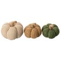 Dekoracyjne dzianinowe dynie, dekoracja jesienna, 10 cm, 6 sztuk | Floristik24.pl