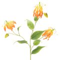 Floristik24 Sztuczny kwiat pomarańczy Gloriosa na długich łodygach do wazonów 80cm 3 szt.