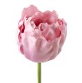 Floristik24 Kwiaty sztuczne tulipany nadziewane stare różowe 84cm - 85cm 3szt.