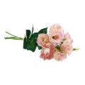 Floristik24 Kwiaty sztuczne Eustoma Lisianthus różowy kremowy 52cm 5szt