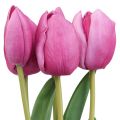 Floristik24 Sztuczne kwiaty tulipan różowy, wiosenny kwiat L48cm pakiet 5 sztuk