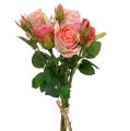 Floristik24 Bukiet sztucznych róż różowy 40cm