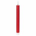 Floristik24 Świeca stożkowa LED, czerwona z ciepłym białym światłem, 24 cm, 2 sztuki