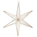 Floristik24 Dekoracyjna gwiazda LED z drutu, wisząca dekoracja do wnętrz, 40 diod LED, ciepła biel, 42 cm