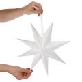 Gwiazda wisząca LED z timerem, ciepła biel, ogrodowa, 38 cm | Floristik24.pl