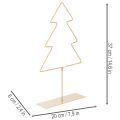 Sylwetka choinki z 60 ciepłymi, białymi diodami LED do dekoracji stołu wewnątrz pomieszczeń, 37 cm | Floristik24.pl