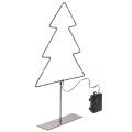 Floristik24 Choinka LED, zasilana bateriami, dekoracja stołu do wnętrz, 47 cm