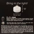 Podgrzewacze LED XL, biały,
