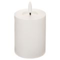 Floristik24 Świeca słupkowa LED, migocząca, z timerem, Ø7cm, 12cm