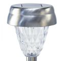 Floristik24 Lampy ogrodowe LED solarne z timerem ciepła biel W35cm 4szt
