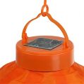 Lampion LED z solarem 20cm pomarańczowy | Floristik24.pl