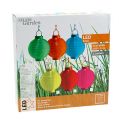 Lampion LED z solarem 20cm pomarańczowy | Floristik24.pl