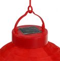 Floristik24 Lampion LED z solarem 20cm czerwony