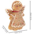 Sztuczna figurka dekoracyjna piernikowy ludzik, 8cm, 3 sztuki | Floristik24.pl