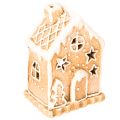 Floristik24 Świecznik na tealight w kształcie domku z piernika do postawienia i dekoracji, 13 cm