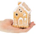 Świecznik na tealight w kształcie domku z piernika do postawienia i dekoracji, 13 cm | Floristik24.pl