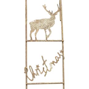 Floristik24 Dekoracja wisząca Świąteczna dekoracja jelenia złota vintage 42,5×7×4cm