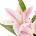 Sztuczny kwiat lilii, kwiat łodygowy, dekoracja, 68 cm, 3 sztuki | Floristik24.pl