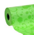 Floristik24 Papier mankietowy zielony ze wzorem 25cm 100m