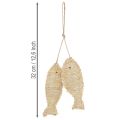 Wisząca ozdoba żeglarska, ozdobna ryba do zawieszenia, wys. 32 cm | Floristik24.pl