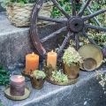 Metalowe płytki do dekoracji, dekoracja stołu, podstawka na świece okrągłe złote antyczne Ø7,5/10/12/15/18cm W2cm zestaw 5 sztuk | Floristik24.pl