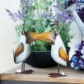 Floristik24 Metalowy ptak, ozdobny kruk, metalowa dekoracja, dekoracja ogrodowa 24,5 cm