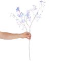 Sztuczna gałązka kwitnąca z mieniącymi się kwiatami, 80 cm | Floristik24.pl