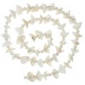 Floristik24 Girlanda z muszli z perłami biała 100cm