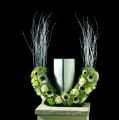 Floristik24 Kwiatowa pianka półpierścień na urnę H29cm Ø47cm 1szt biżuteria żałobna