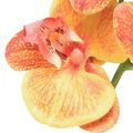 Floristik24 Sztuczna orchidea Phalaenopsis płonąca czerwono-żółta 78cm